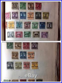 1000++ORGANIZED ACCUMULATION all 1920s PRECANCELED U. S. STAMPS HINGED A-M STATES