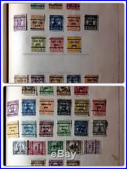 1000++ORGANIZED ACCUMULATION all 1920s PRECANCELED U. S. STAMPS HINGED A-M STATES