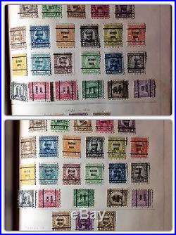 1000++ORGANIZED ACCUMULATION all 1920s PRECANCELED U. S. STAMPS HINGED A-M STATES