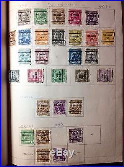 1000++ORGANIZED ACCUMULATION all 1920s PRECANCELED U. S. STAMPS HINGED A-M STATES