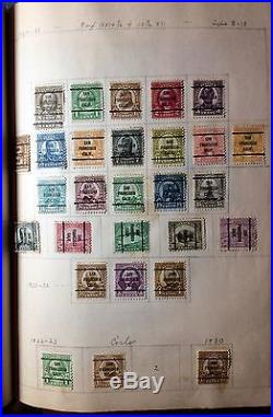 1000++ORGANIZED ACCUMULATION all 1920s PRECANCELED U. S. STAMPS HINGED A-M STATES