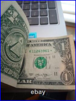 100 -2013 star notes 1 dollar bills unsearched-all star notes