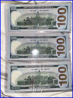 100 Dollar Star Note Bills, All Serial Numbers Random Years! Au Mint