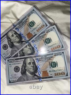 100 Dollar Star Note Bills, All Serial Numbers Random Years! Au Mint