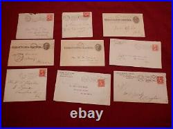 100+ Philadelphia PA Machine Cancels, 1880s to 1900 All Collected One By One