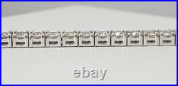10 Carat Diamond Tennis Bracelet 14k White Gold Natural Round Cut D/VS1