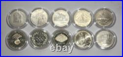 10pc Modern US Commemorative Dollar Set. In Original Capsule. All Different