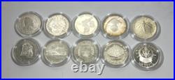 10pc Modern US Commemorative Dollar Set. In Original Capsule. All Different