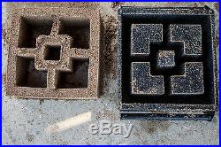 12 Inch Screen Patio Wall Concrete Cement Mold Cinder Block All Metal New USA