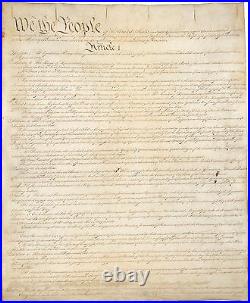 1787 United States Constitution All Pages 1-4 Signatures 17 x 22 Art Prints