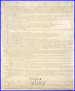 1787 United States Constitution All Pages 1-4 Signatures 17 x 22 Art Prints