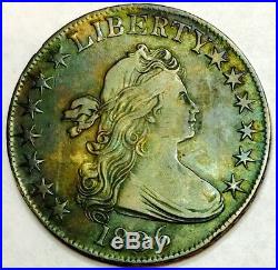 1806 Draped Bust Half Dollar! All Beauty! So Rare! Nicely Toned Coin! Wow! #1958