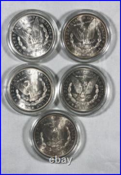 1878-1882 Morgan Dollar Set. $1. All Choice UNC. S Mints