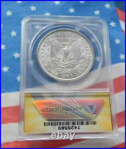 1887 Morgan Dollar Top 100 Vam-12a Ddo Anacs Au 58 Nice Strike All White