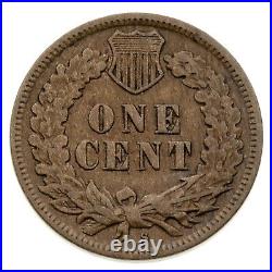1908-S 1C Indian Cent in VF Condition, All Brown Color, Full LIBERTY
