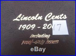 1909-2017Lincoln Cent Complete Set Collection in ALBUM, ALL PENNIES COMPLETED