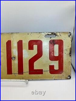 1914 Ohio License Plate #41129 All Original