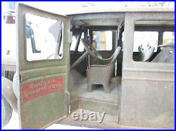 1920's Buddy L 28 Pressed Steel Bus All Original Excellent For Restoration