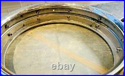 1920s antique LUDWIG SNARE DRUM vintage 14X4 8-LUG eight ALL METAL 2 PIECE SHELL