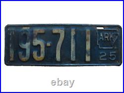 1925 Arkansas State Shape around date license plate in all original condition