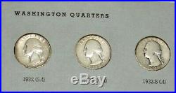 1932-1962 Pds Complete Set Of 80 Silver Washington Quarters With All Key Dates