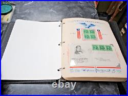 1940 Famous Americans FDCs Sc 859-893 All 35 With Mint Blocks in FAS Binder
