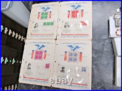 1940 Famous Americans FDCs Sc 859-893 All 35 With Mint Blocks in FAS Binder