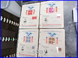 1940 Famous Americans FDCs Sc 859-893 All 35 With Mint Blocks in FAS Binder