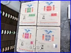 1940 Famous Americans FDCs Sc 859-893 All 35 With Mint Blocks in FAS Binder