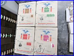 1940 Famous Americans FDCs Sc 859-893 All 35 With Mint Blocks in FAS Binder