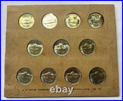 1942-1945 silver war nickels 11 Coins Beautiful Coins GREAT TONING