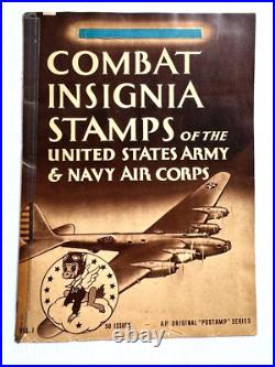 1942 Combat Insignia Stamps of the Army and Navy- Has all 50 Stamps