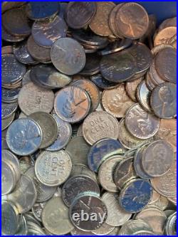 1943-PDS steel cents, (all re-plated coins) 3,300 coins, read description