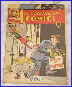 1944 All-American Comics Green Lantern #60 Golden Age, Complete withStaples Detach