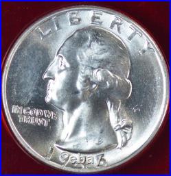 1945 P Choice/gem/bu Mint Set All Brilliant Uncirculated In Red Capital Holder