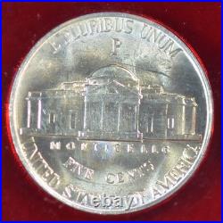 1945 P Choice/gem/bu Mint Set All Brilliant Uncirculated In Red Capital Holder
