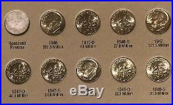 1946-1964 Set Silver Roosevelt Dimes All Uncirculated to BU NICE SET