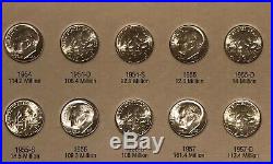 1946-1964 Set Silver Roosevelt Dimes All Uncirculated to BU NICE SET