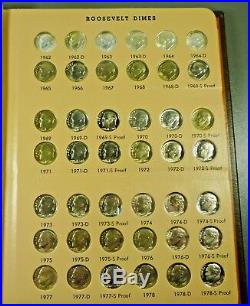 1946-2012-P, D, S Complete Roosevelt Dime Set Dansco BU + ALL Silver & Clad PROOFS