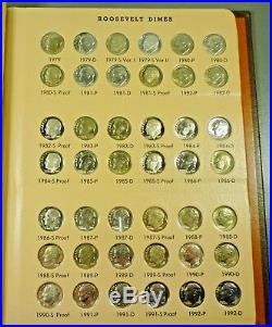 1946-2012-P, D, S Complete Roosevelt Dime Set Dansco BU + ALL Silver & Clad PROOFS