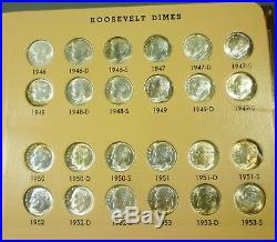 1946-2012-P, D, S Complete Roosevelt Dime Set Dansco BU + ALL Silver & Clad PROOFS