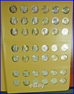 1946-2012-P, D, S Complete Roosevelt Dime Set Dansco BU + ALL Silver & Clad PROOFS