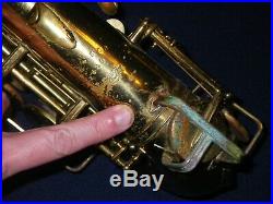1951 Buescher Aristocrat 140 Alto Saxophone Has All Snaps For Restoration