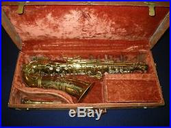 1951 Buescher Aristocrat 140 Alto Saxophone Has All Snaps For Restoration