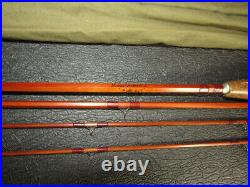1951 Orvis Battekill bamboo fly rod 7 1/2 ft. 3/2 bag tube all cork reel seat
