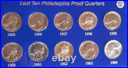 1955 1964 Washington Proof Quarters All Brilliant Uncirculated