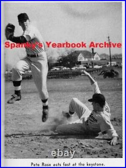 1959 High School Yearbook with Cincinnati Reds PETE ROSE 17-time All-Star 4000 hit