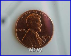 1960D Lincoln Penny Large Date DDO And L All The Way On The Rim