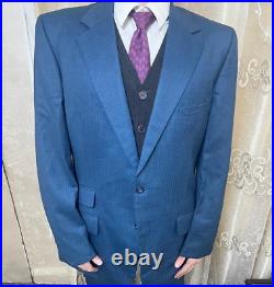 1960s vintage handtailored bespoke classic all worsted USA Union Made suit 42L