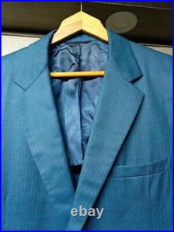 1960s vintage handtailored bespoke classic all worsted USA Union Made suit 42L